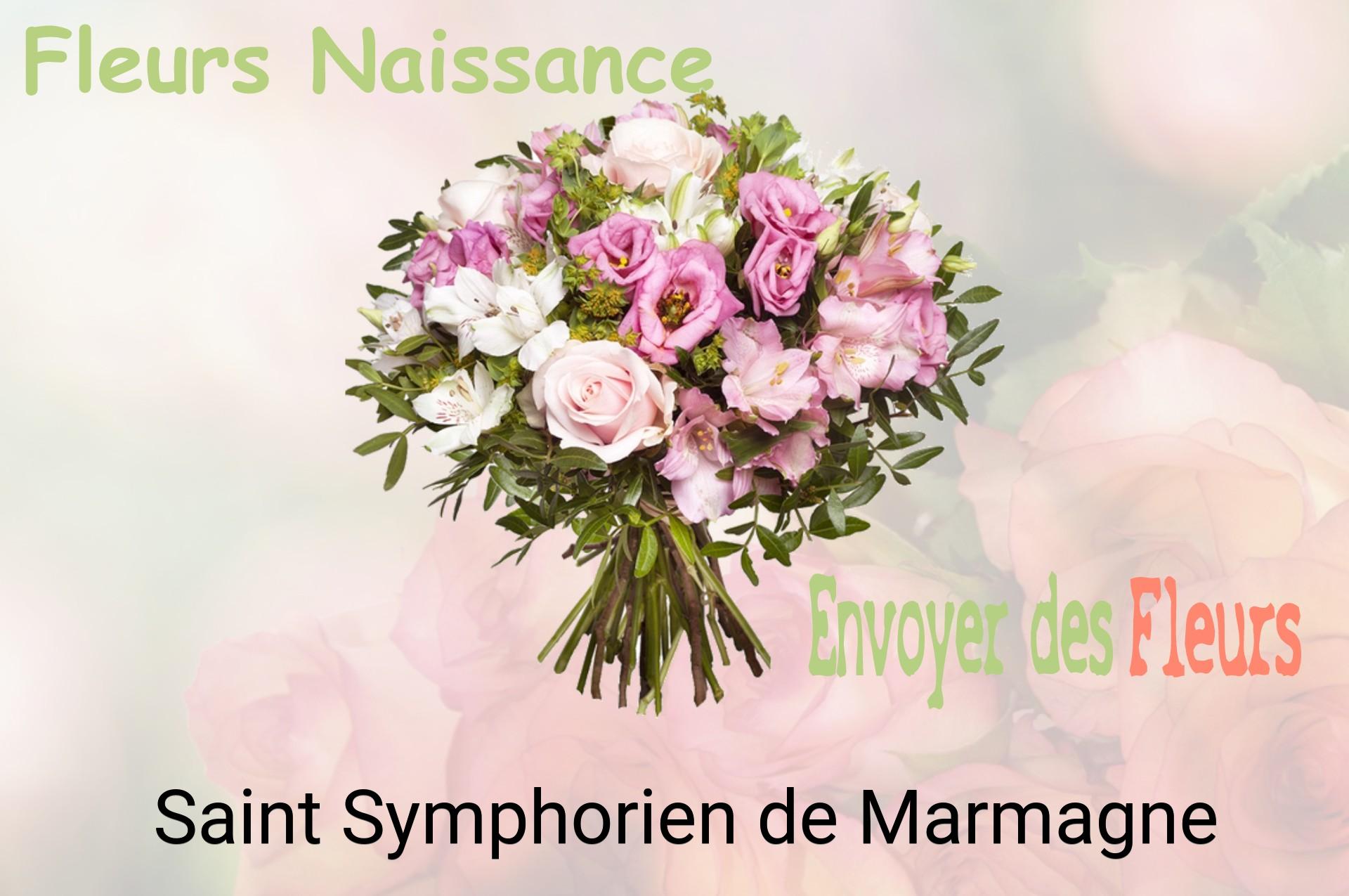 Bouquet de fleurs de naissance livré à Saint-Symphorien-de-Marmagne